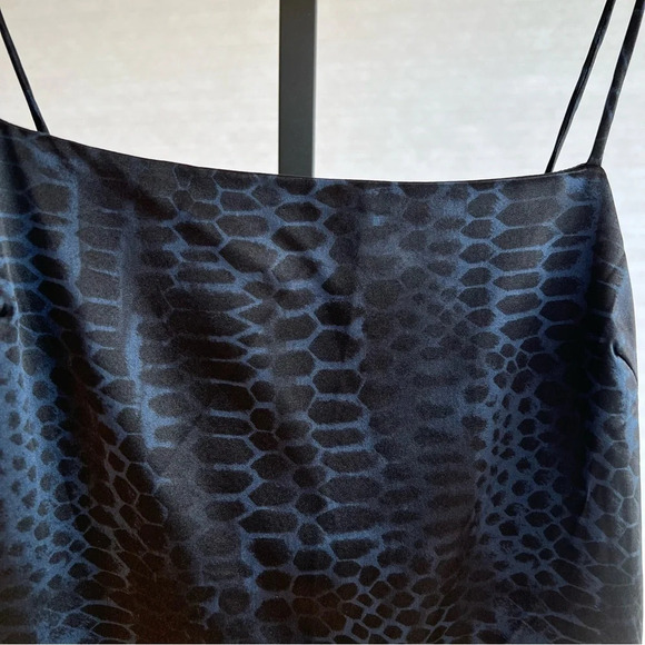 Anine Bing Valentine Silk Mini Slip Dress Black Navy XS NWT Party Contemporary - Picture 4 of 8